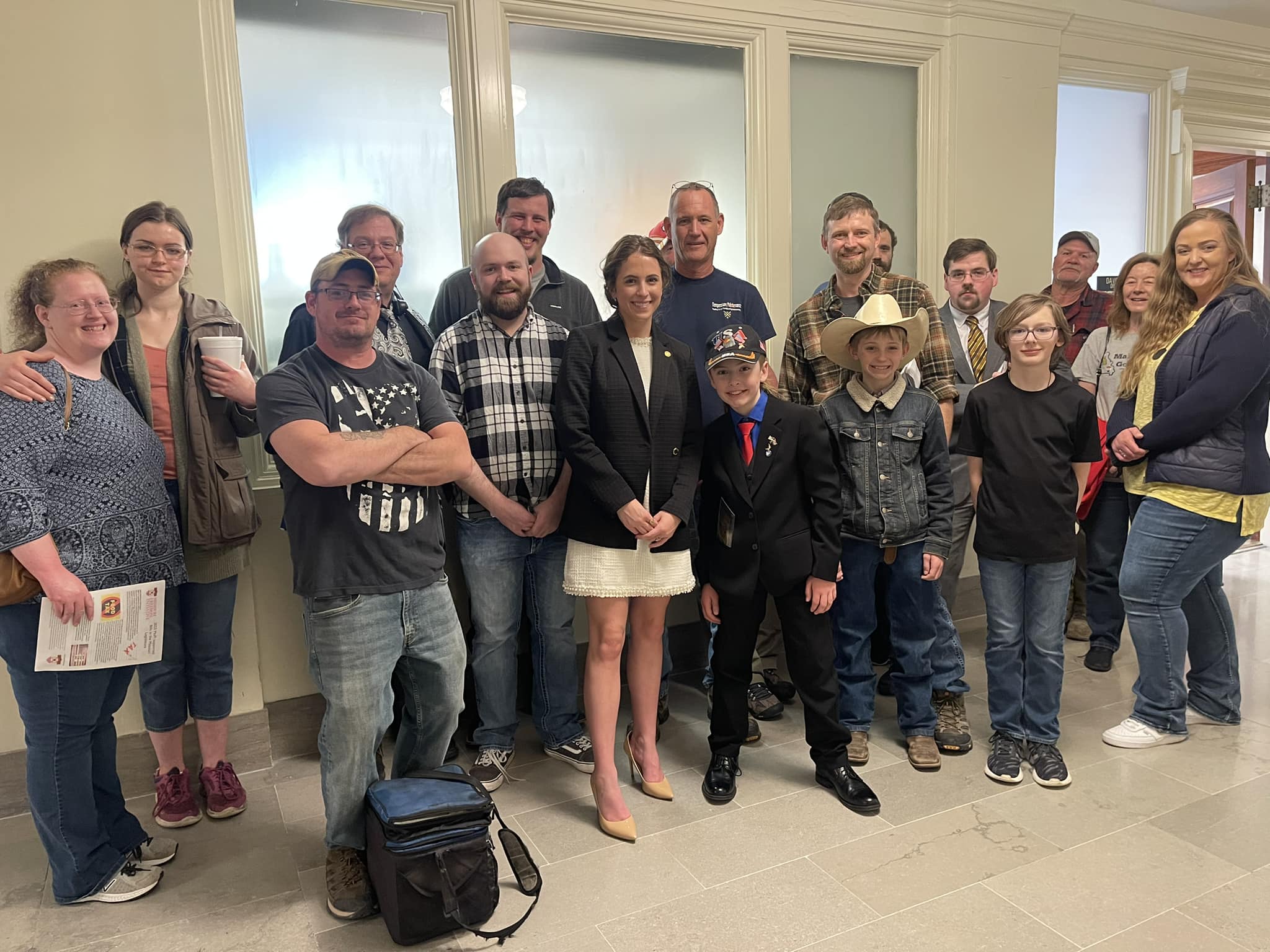 Picture of the last Knock & Shock crew at the State Capitol.